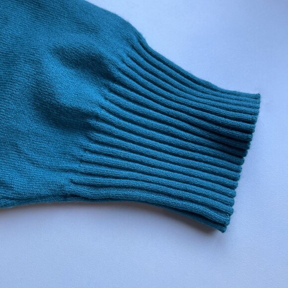 Lane Bryant Woman's V-Neck Sweater Size 14/16 Aqua Colorful Minimalist NWT - Picture 4 of 9